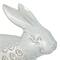 Hello Honey® 11" White Debossed Stoneware Rabbit Bowl with Reactive Glass, 2ct.